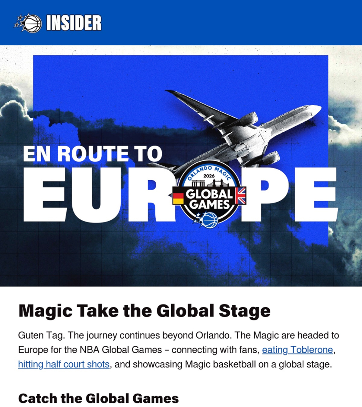 Orlando Magic newsletter email design preview