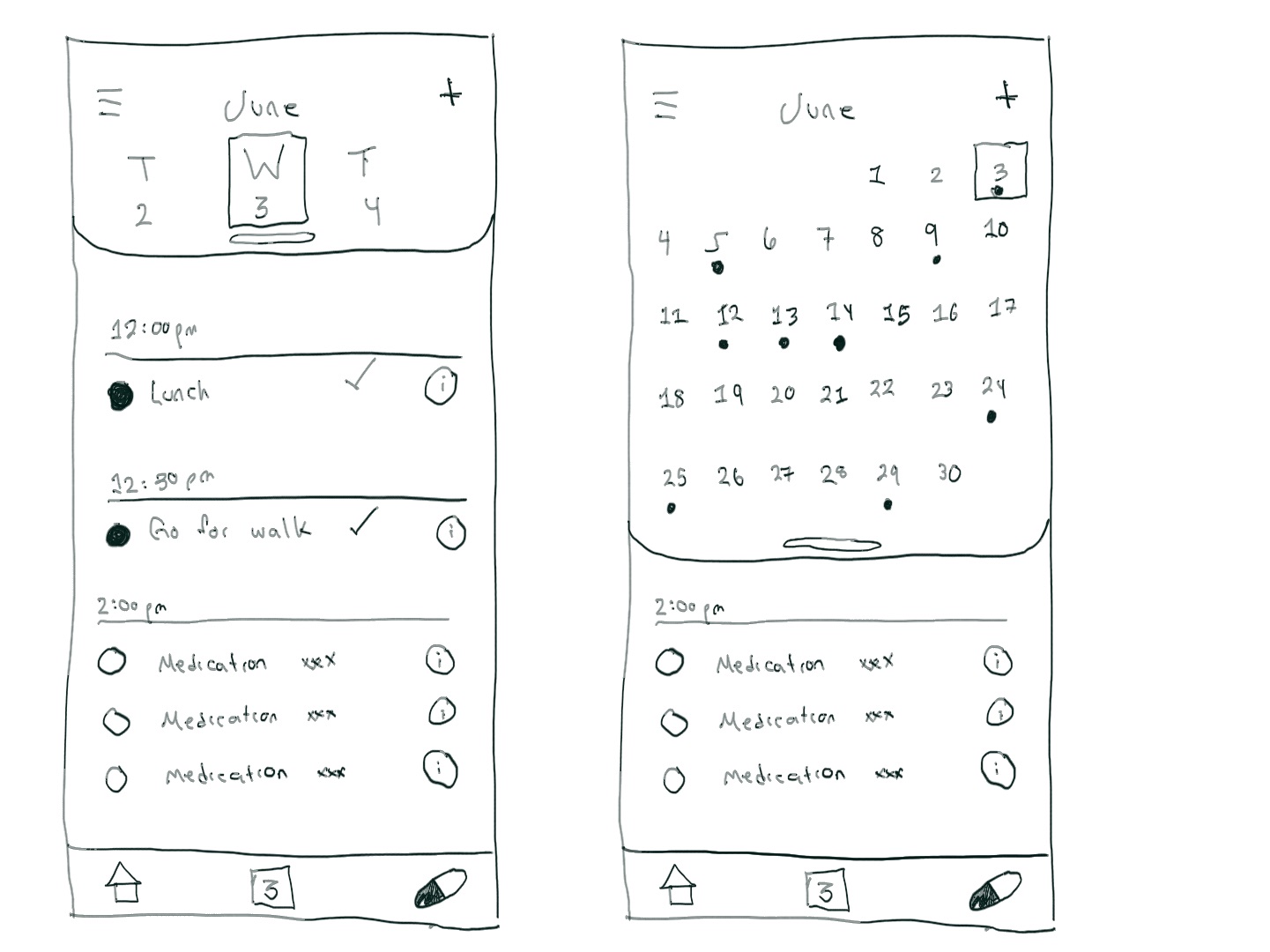 Memory Maker wireframe – memory vault